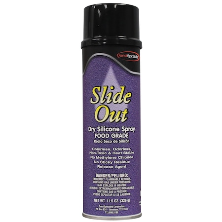 Quest SLIDE OUT Dry Silicone Spray Food Grade, 20oz, 12PK 5380